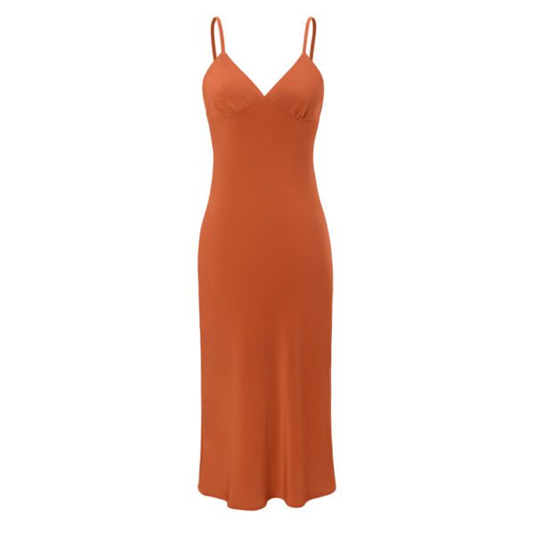 Amber Sakai Slip Dress Rust